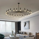 Axyaa LED Ceiling Chandelier: Modern Home & Office Pendant Lamp Fixture