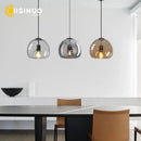 Axyaa Glass 3-Light Pendant Lamp: Luxury Adjustable Ceiling Light for Home, Dining, Bar, Kitchen