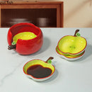 Axyaa Apple Shape Ceramic Seasoning Dish Set