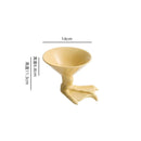 Axyaa Ceramic Claw Dessert Bowl High Foot Snack Molecular Cuisine Tableware