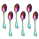 Axyaa Mini Gold Spoon Set for Coffee, Dessert, Tea - 6Pcs Stainless Steel Kitchen Accessories