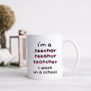 Axyaa Funny Teacher Coffee Mug 11oz Ceramic School Office Gift