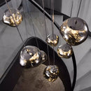 Axyaa Modern Stair Pendant Chandelier for Indoor Lighting