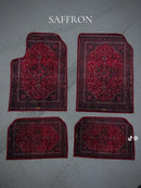Axyaa Bohemian Style Car Foot Mat Home Rug Set Anti-slip American Retro Rugs