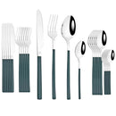 Axyaa Stainless Steel Dinnerware Set - Knife Fork Spoon Flatware Tableware