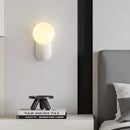 Axya Milk Bean Glass Wall Lamp for Bedroom Study Hallway Living Room