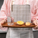 Axyaa Acacia Wood Plate Set for Cake, Dessert, Fruit, Sushi - Premium Special-Shaped Dishes