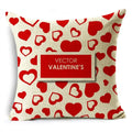 Red Love Aesthetic Romantic Pillowcase by Axyaa - Multiple Sizes