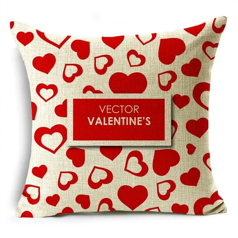 Red Love Aesthetic Romantic Pillowcase by Axyaa - Multiple Sizes