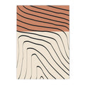 Axyaa Abstract Colorful Lines Wall Art Canvas Painting Nordic Print for Modern Living Room