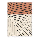 Axyaa Abstract Colorful Lines Wall Art Canvas Painting Nordic Print for Modern Living Room