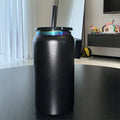 Axyaa Stainless Steel Vacuum Straw Cup - Colored Ice American Coffee Thermos