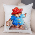 Axyaa Cartoon Bear Cushion Cover - Cute Animal Pillowcase for Sofa and Children's Room