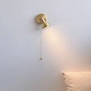 Axyaa Vintage Gold Brass LED Wall Lights Indoor Up Down Rotate Bedside Lamp