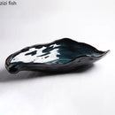 Axyaa Ceramic Oyster Plate for Creative Sashimi Ice Plate Display