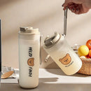 Axyaa 550ml Sport Plastic Water Bottle With Rope, Leak-proof & Portable Clear Cup