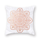 Axyaa Pink Bling Dots Geometric Throw Pillow Cover