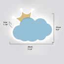 Axyaa Crown Clouds Kids Room LED Wall Lamp Cute Nordic Bedroom Sconce