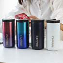 Axyaa Insulated Stainless Steel Coffee Mug with Lid for Travel and Cafe - 400ml
