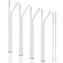 Axyaa Stainless Steel Straws Set for Drinks • Reusable and Colorful Kitchen Accessories
