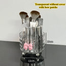 Makeup Brush Organizer with 360° Rotation and Dust Cover by Axyaa