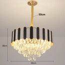 Axyaa Crystal Chandelier Pendant Light for Living Room Bedroom Ceiling Lighting
