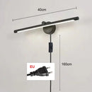 Axyaa Motion Sensor Makeup Mirror Wall Lamp with Dimming Switch