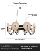 Axyaa Marble Pendant Light with Gold Brass Finish for Home, Hotel, and Bar Decor