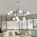 Axyaa Stainless Steel LED Pendant Chandelier for Home & Office