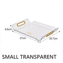 Axyaa Decorative Plastic Tray Serving Organizer Bread Box Home Decoration