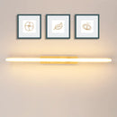 Axyaa Wood Acrylic LED Wall Sconce Indoor Lighting Fixture Rectangle Lustre Mirror