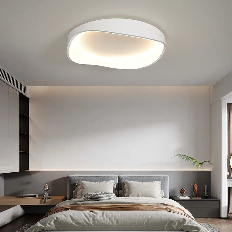 Axyaa White LED Ceiling Chandelier with Remote Control