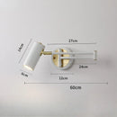 Axyaa Modern Single Arm LED Wall Lamp for Bedroom Study Room Decor