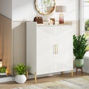 Axyaa 30-Pair Shoe Cabinet: Modern Entryway Storage Organizer with Doors, Shelves