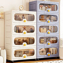 Axyaa 6-Layer Large-Capacity Cabinet with Wheels: Easy Assembly for Kitchen/Bathroom/Living Room