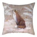 Christmas Deer & Rabbit Winter Pillow Case - Axyaa Home Decor Collection