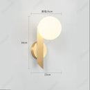 Axyaa LED Glass Wall Lamp for Home Decor