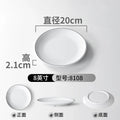 Axyaa Round Melamine Dinner Plate Set for Kitchen Tableware