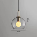 Axyaa Smoke Grey Glass Globe Pendant Light for Industrial Style Living Spaces
