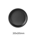 Axyaa Non-Stick Carbon Steel Pizza Pan - Round Oven Tray for Baking & Roasting