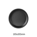 Axyaa Non-Stick Carbon Steel Pizza Pan - Round Oven Tray for Baking & Roasting
