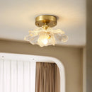 Axyaa Personality Flower Style LED Ceiling Light for Living Dining Bedroom