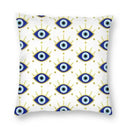 Evil Eye Black Art Cushion Cover Mystery Spirit Pillowcase by Axyaa