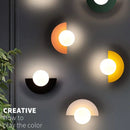 Axyaa Nordic LED Plastic Ball Wall Lamp for Home Decor Lightings