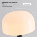 Axyaa Nordic Iron Floor Lamp with Glass Lampshade Design for Living Room and Bedroom