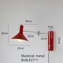 Axyaa Vintage Wall Lamp Plug Rotatable Bedside LED Lighting Sconce