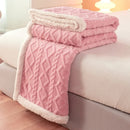 Axyaa Flannel Double-sided Blanket for Winter, Soft Polyester, Various Sizes