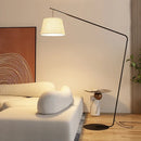 Axyaa Nordic Black Fishing Floor Lamp Modern LED Standing Light