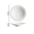 Axyaa Small Foot Ceramic Bowl Set for Salad, Soup, Noodles, Sashimi - Restaurant Tableware