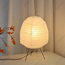 Axyaa Wabi Sabi Rice Paper Table Lamps Noguchi Inspired LED Desk Lamp